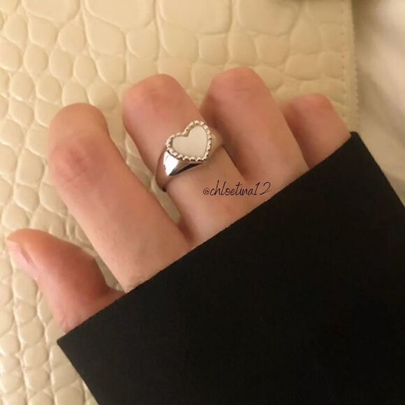 ❤️925 Sterling Silver Resizable Heart Ring❤️ - Picture 5 of 5